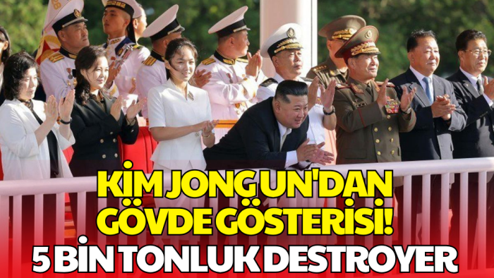 Kim Jong Un Düğmeye Bastı! 5 Bin Tonluk Nükleer Kapasiteli Destroyer Göreve Başladı